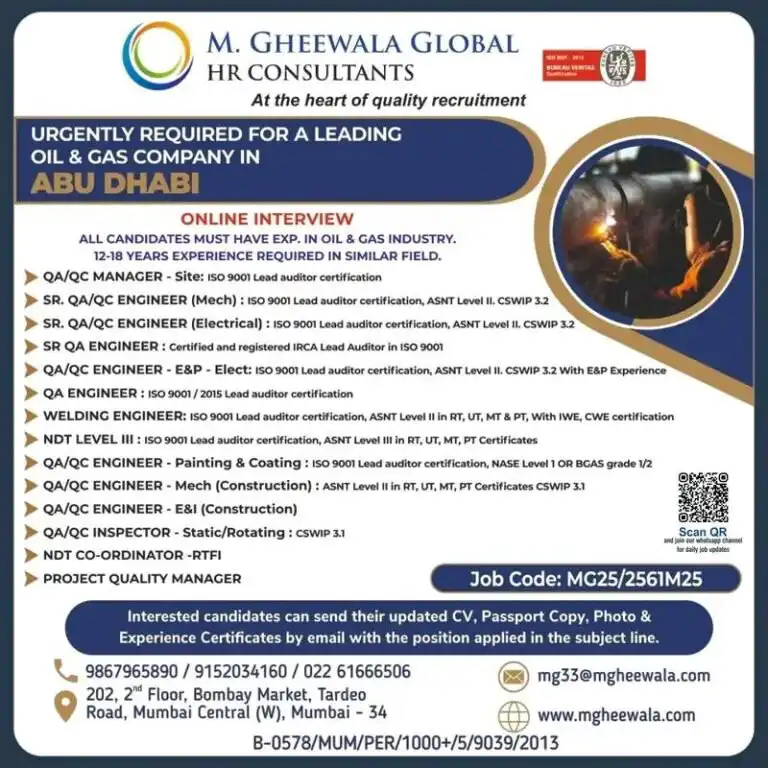 abu dhabi oil gas jobs 2026 urgent online interview compressed