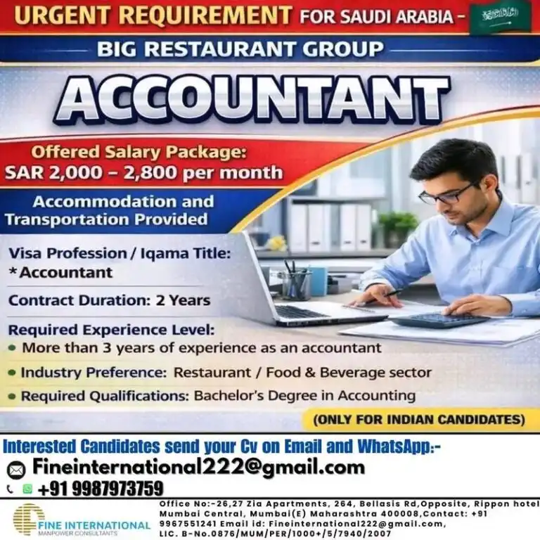 urgent accountant job for big restaurant group in saudi arabia compressed