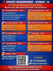 Urgent Requirement Kuwait